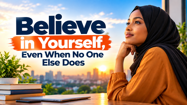 Believe in Yourself, Even When No One Else Does